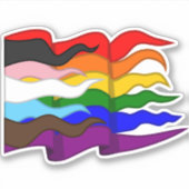 進捗プライドフラグ シール (正面)