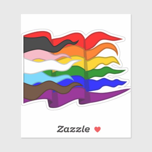 進捗プライドフラグ シール (シート)