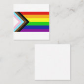 進捗プライドフラグ スクエア名刺 (正面/裏面)