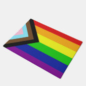 進捗プライドフラグ ドアマット (アングル)