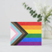 進捗プライドフラグ ポストカード (スタンド正面)