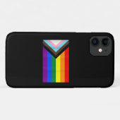 進捗プライドフラグLGBT Tシャツ Case-Mate iPhoneケース (裏面(横))