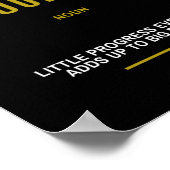 進捗感動的引用文 ポスター (角)