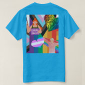 進捗状況とプライド Tシャツ (デザイン裏面)