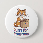 進捗発注 缶バッジ (正面)