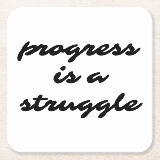 進捗紙コースター スクエアペーパーコースター (正面)