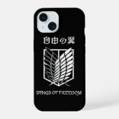 進撃の巨人 自由の翼 Phone Case | 自由の翼 iPhone 15ケース (裏面)