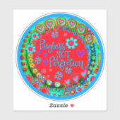 進歩が不完全なおもしろいカラフル刺激 シール (シート)