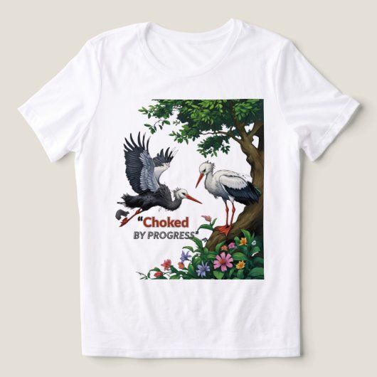 進歩に息が詰まる トライブレンドTシャツ (デザイン正面)