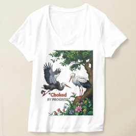 進歩に窒息する Tシャツ