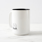 進歩のダークグレーない完全さ- ツートーンマグカップ (正面左)