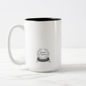 進歩のダークグレーない完全さ- ツートーンマグカップ (左)