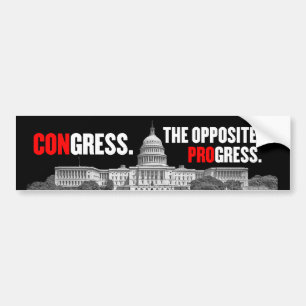 進歩のバンパーステッカーの議会の反対 バンパーステッカー