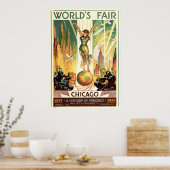 進歩の世紀 – 1933年シカゴ万国博覧会 ポスター (キッチン)