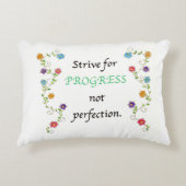 進歩の引用文の枕 アクセントクッション (正面)