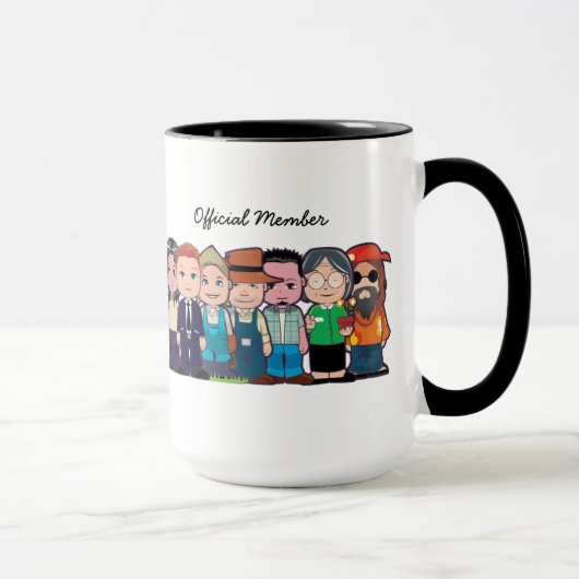 進歩の役人のマグを作成している自由主義者 マグカップ (右)