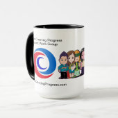 進歩の役人のマグを作成している自由主義者 マグカップ (正面左)