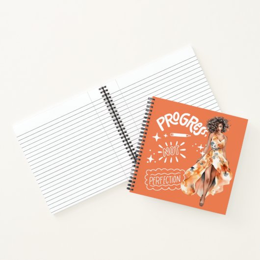 進歩はビジネスの女エレガント性ではない ノートブック (内部)