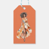 進歩は事務女エレガントの完成無し ギフトタグ (裏面)