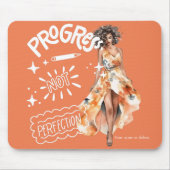 進歩は事務女エレガントの完成無し マウスパッド (正面)