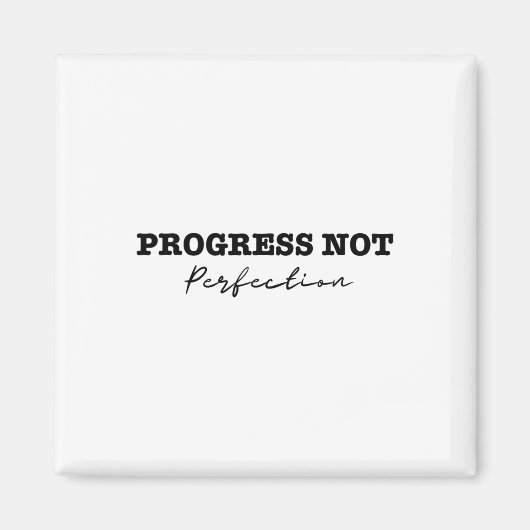 進歩は完全ではない不況と自殺Awa マグネット (正面)