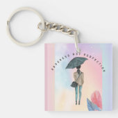 進歩は完全ではない キーホルダー (正面)