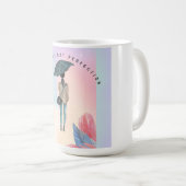 進歩は完全ではない コーヒーマグカップ (正面右)