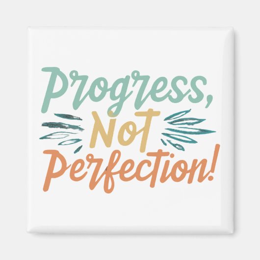 進歩は完全ではない マグネット (正面)