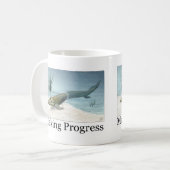 進歩をすること コーヒーマグカップ (正面左)