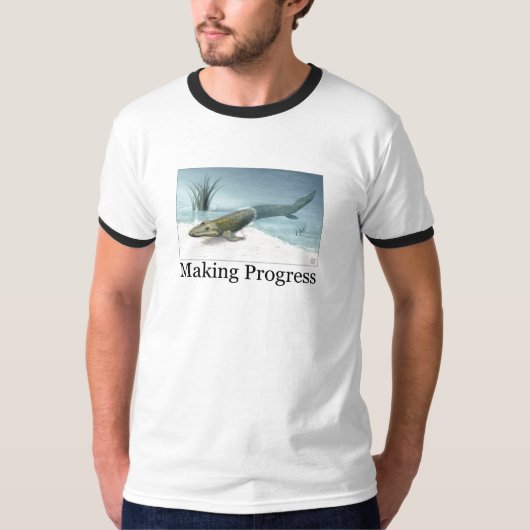 進歩をすること Tシャツ (正面)