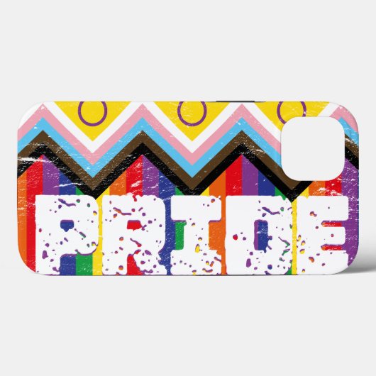 進歩プライドLGBTQ Case-Mate iPhoneケース (裏面 (横))