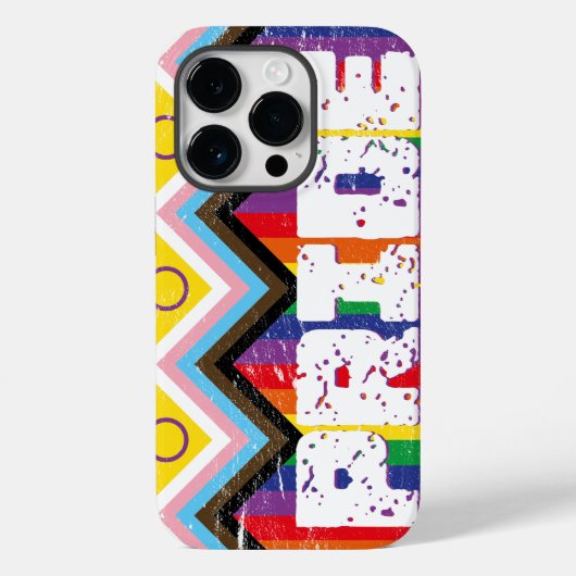 進歩プライドLGBTQ Case-Mate iPhoneケース (裏面)