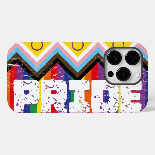 進歩プライドLGBTQ Case-Mate iPhoneケース (裏面 (横))