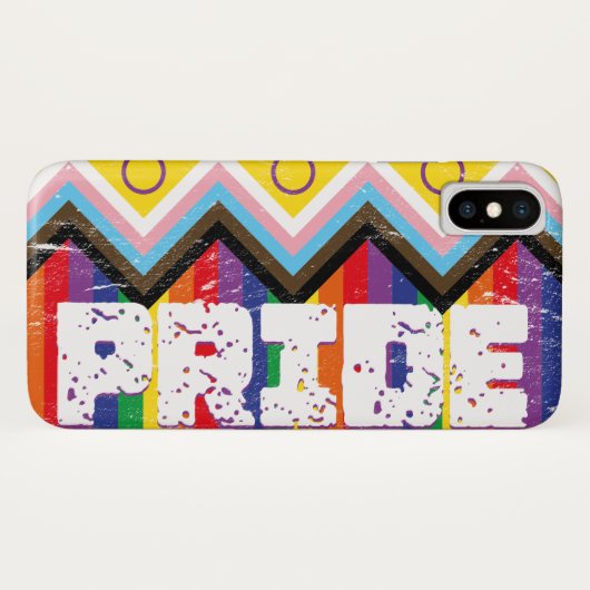 進歩プライドLGBTQ Case-Mate iPhoneケース (裏面(横))