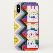 進歩プライドLGBTQ Case-Mate iPhoneケース (裏面)