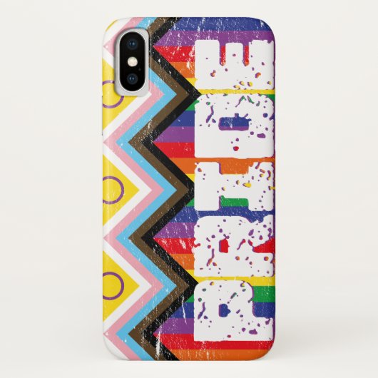 進歩プライドLGBTQ Case-Mate iPhoneケース (裏面)