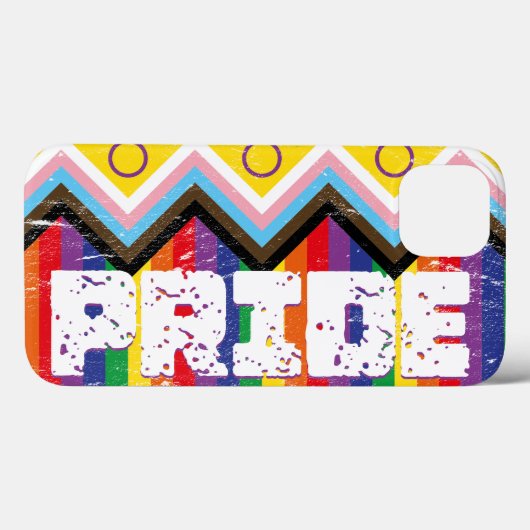 進歩プライドLGBTQ Case-Mate iPhoneケース (裏面 (横))