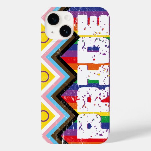 進歩プライドLGBTQ Case-Mate iPhoneケース (裏面)