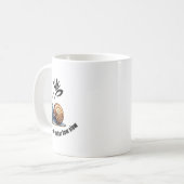 進歩中...なんてゆっくり ステッカー コーヒーマグカップ (正面左)