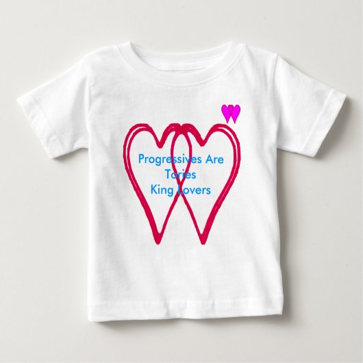 進歩主義者はトーリー王の恋人 ベビーTシャツ (正面)