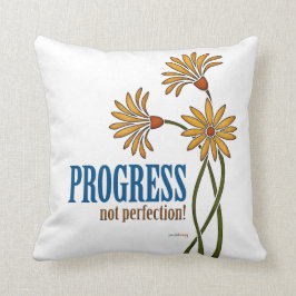 進歩完全さではなく! (回復引用文) クッション