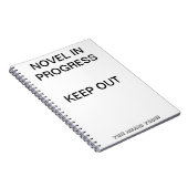 進歩白の小説 ノートブック (右側)