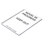 進歩白の小説 ノートブック (左側)