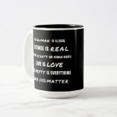 進歩的な価値マグ ツートーンマグカップ (正面左)