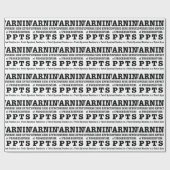 進歩的な政治 ラッピングペーパー (フラット)