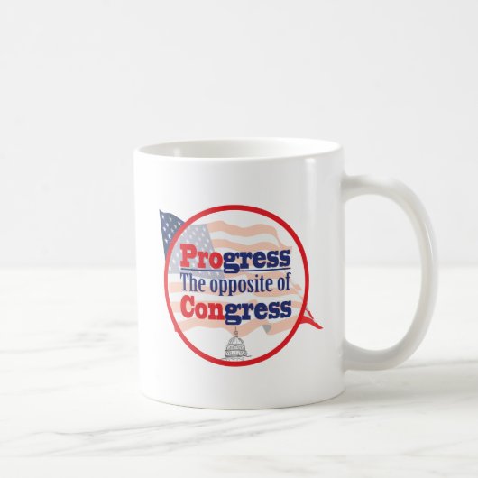 進歩。 議会の反対 コーヒーマグカップ (右)