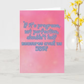 「進歩/間に合わせの手段」のおもしろいな節酒カード カード (黄色い花)