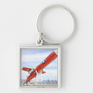 進水の準備ができたBQM-74E Chukarの無人機 キーホルダー