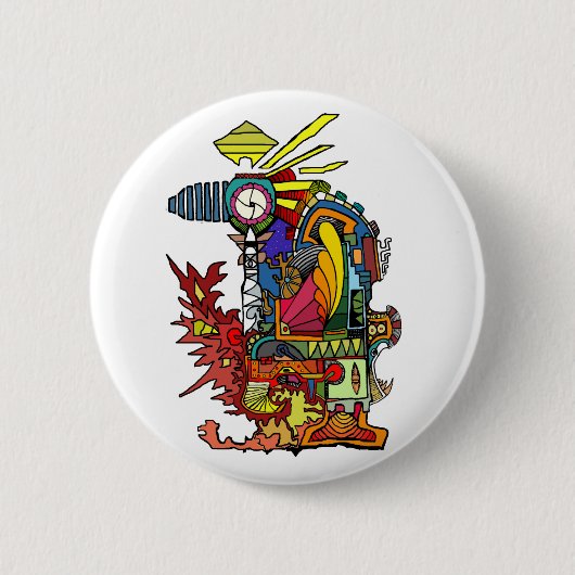 進水ボタン 缶バッジ (正面)