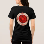 「進素朴行輪：動きの象徴とジョー トライブレンドＴシャツ (裏面)